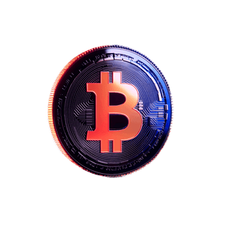 Floating card with cryptocurrency market analytics data visualisation